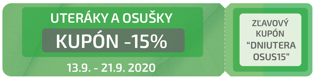 Kupón na Uteráky a Osušky